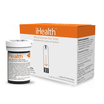 iHealth Blood Glucose Test Strips, 50pcs