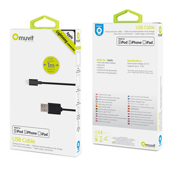 muvit Lightning™-to-USB Charge & Sync Cable for Apple